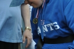 woman receiving her medal