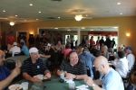 groups of people laughing in clubhouse