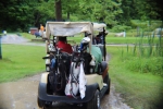 back view of golf cart