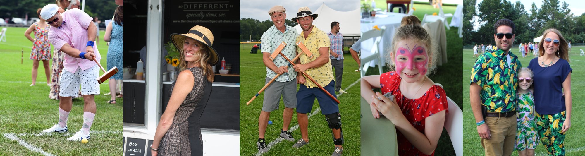 collage of photos from previous Croquet events