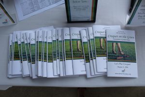 multiple croquet on the green booklets on a table