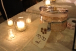 50/50 mason jar with candles