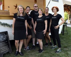 the deliciously different catering team