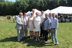 large group posses for photograph at 4th annual croquet on the green