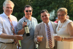 Walt Adams, Director of Public Relations; AIM Board member, sponsor, and owner of Specialty Wines & More, Brian Gwynn; Senior Director and Counsel, Chris Lyons; Executive Director, June MacClelland at Croquet on the Green