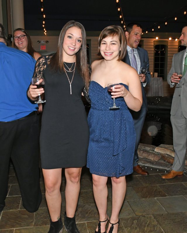 Kate Mulry, Nicole Zumpano enjoying the Vin Le Soir event