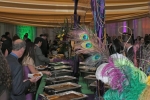 Buffet of food at Mardi Gras for AIM Services
