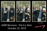 Vin Le Soir to benefit AIM Services, Inc. photo booth picture of five people