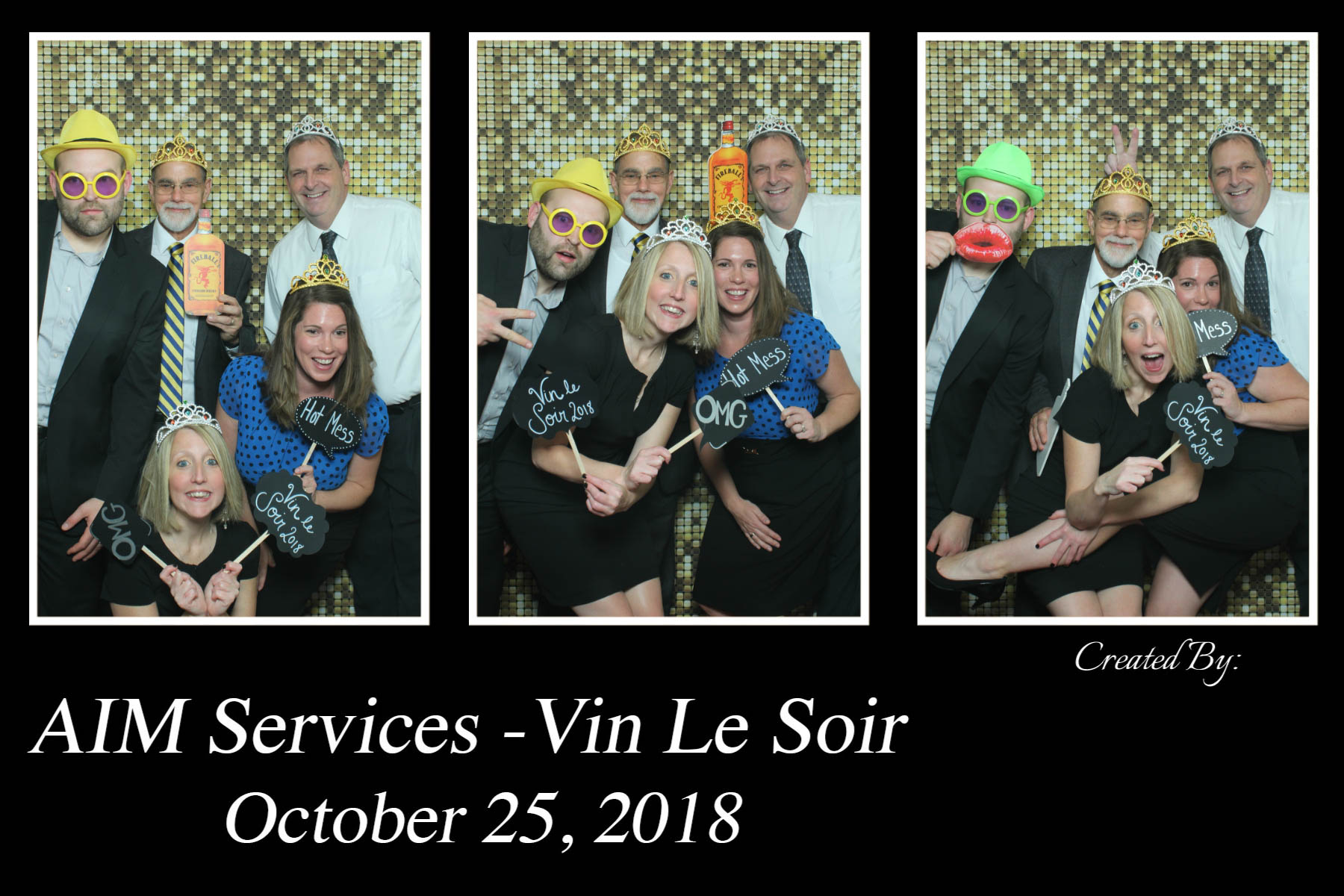 Vin Le Soir to benefit AIM Services, Inc. photobooth picture