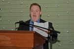 Vin Le Soir to benefit AIM Services, Inc. Connor, individual served, speaking