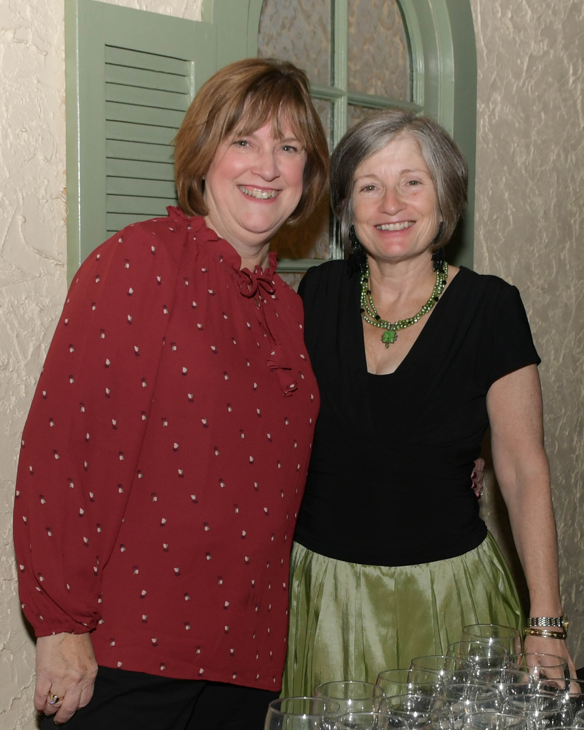 Vin Le Soir to benefit AIM Services, Inc. two happy women at event