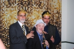 Vin Le Soir to benefit AIM Services, Inc. group of three men having fun in the photo booth