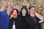 Vin Le Soir to benefit AIM Services, Inc. four people having fun in the photo booth