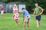 Group of people playing croquet at AIM Services Croquet on the Green event
