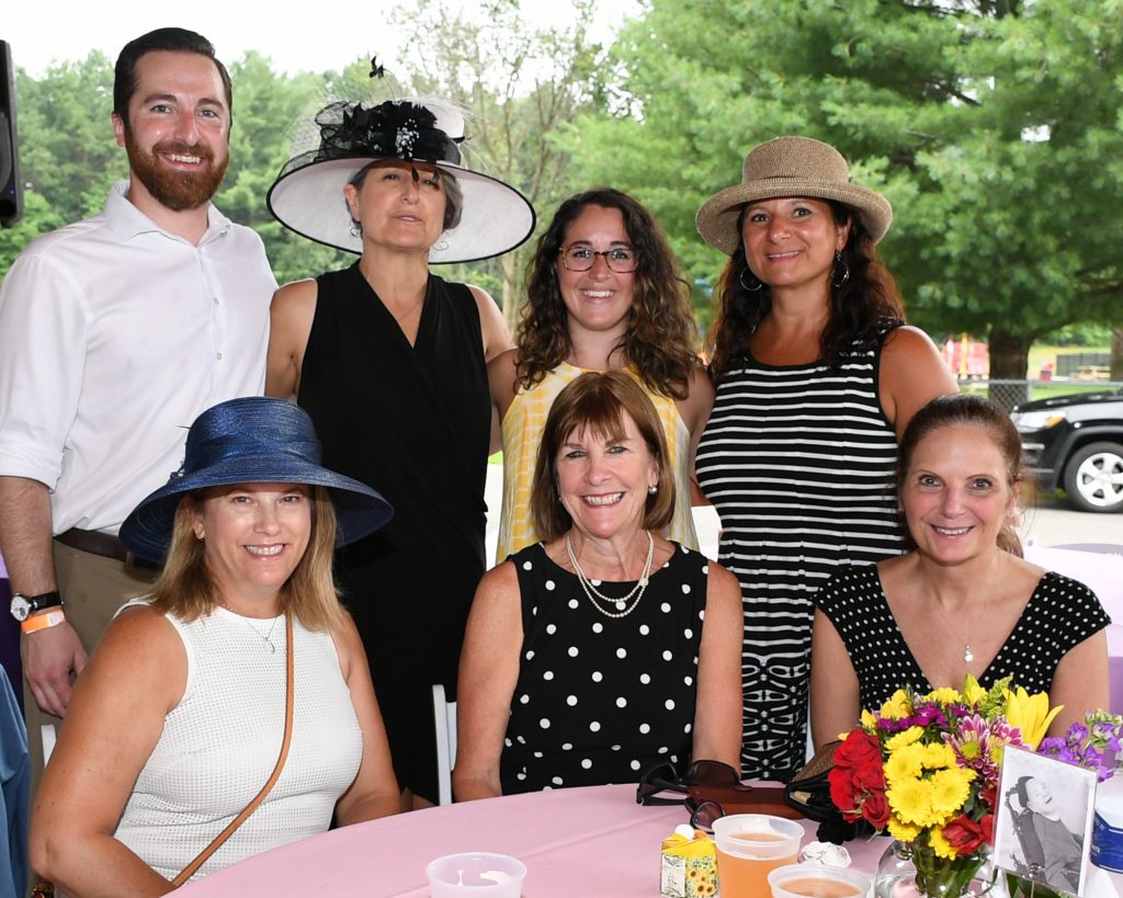 Beth Flynn and friends at AIM services croquet on the green event