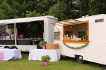 Deliciously different specialty items catering truck at AIM Services Croquet on the Green event