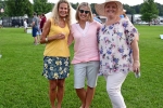 Group of three women smiling at Croquet on the Green 2019