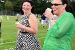 Two women laughing at Croquet on the Green 2019