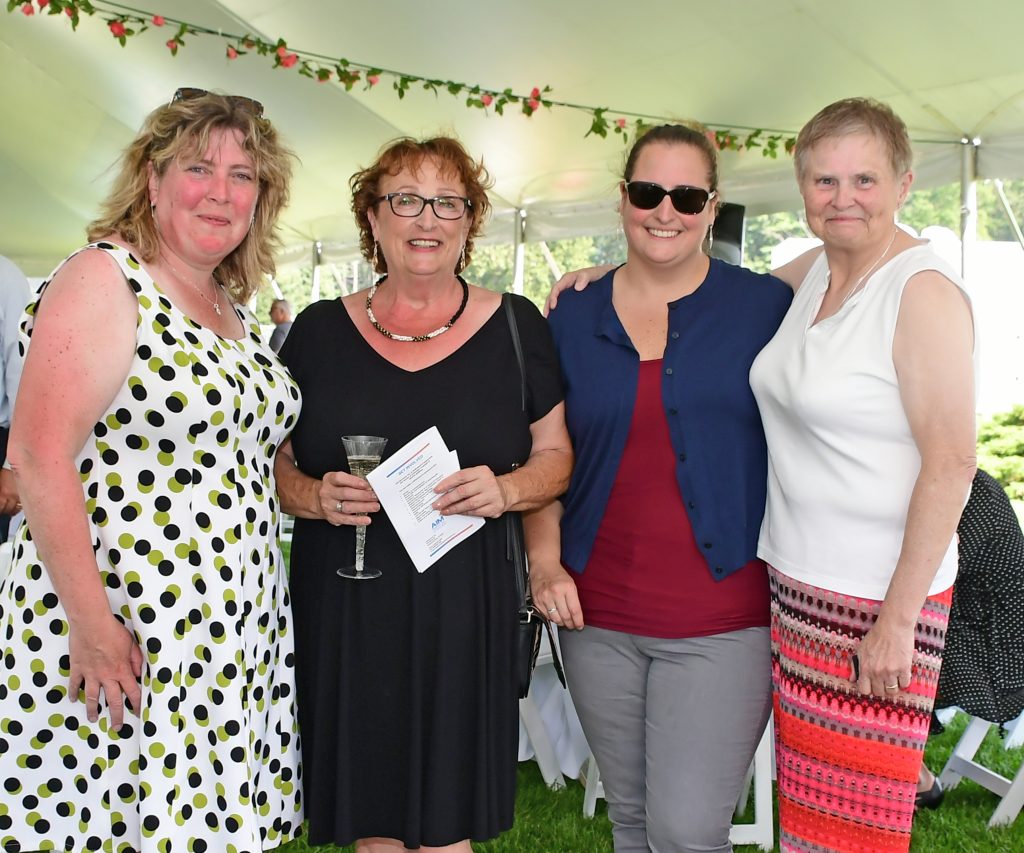 Group of four women at Croquet on the Green 2019
