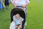 Woman with baby in stroller at Croquet on the Green 2019
