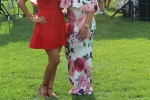 Two women smiling together at Croquet on the Green 2019