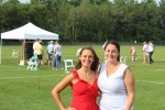 Marissa Romero with Tara Anne Pleat of Wilcenski & Pleat PLLC together smiling at Croquet on the Green 2019