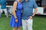 Larry and Beth Novik together smiling at Croquet on the Green 2019