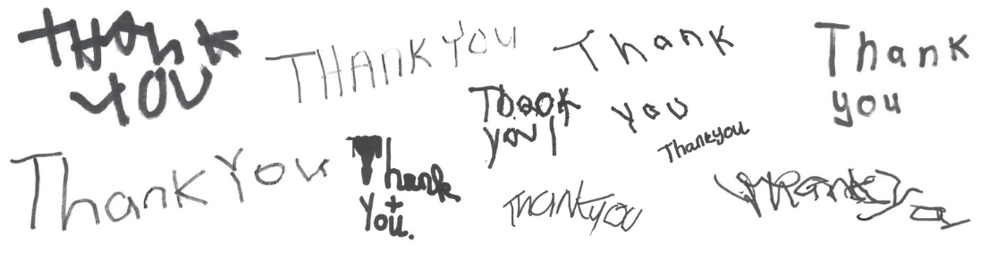 handwritten thank yous